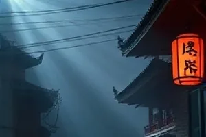 《长夜急诊》画面：深夜走廊尽头的推车与顶灯